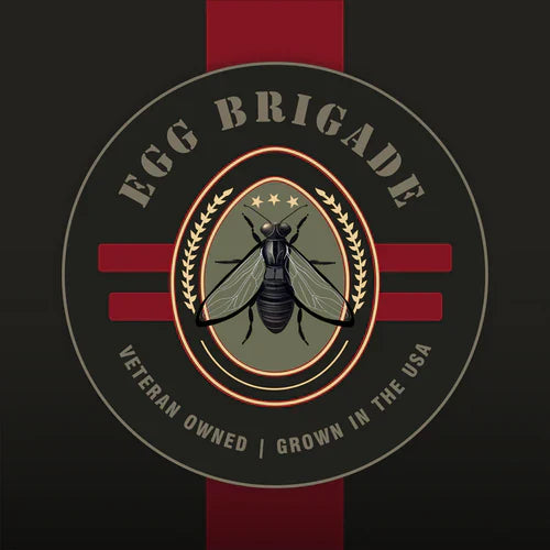 Egg Brigade Black Soldier Fly Larvae logo